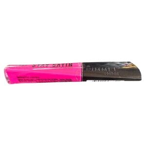Rimmel Stay Satin Liquid Lipstick 430 For Sure Hot Pink Lip Color